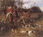 Hans Schmidt The Morning Hunt oil painting on canvas